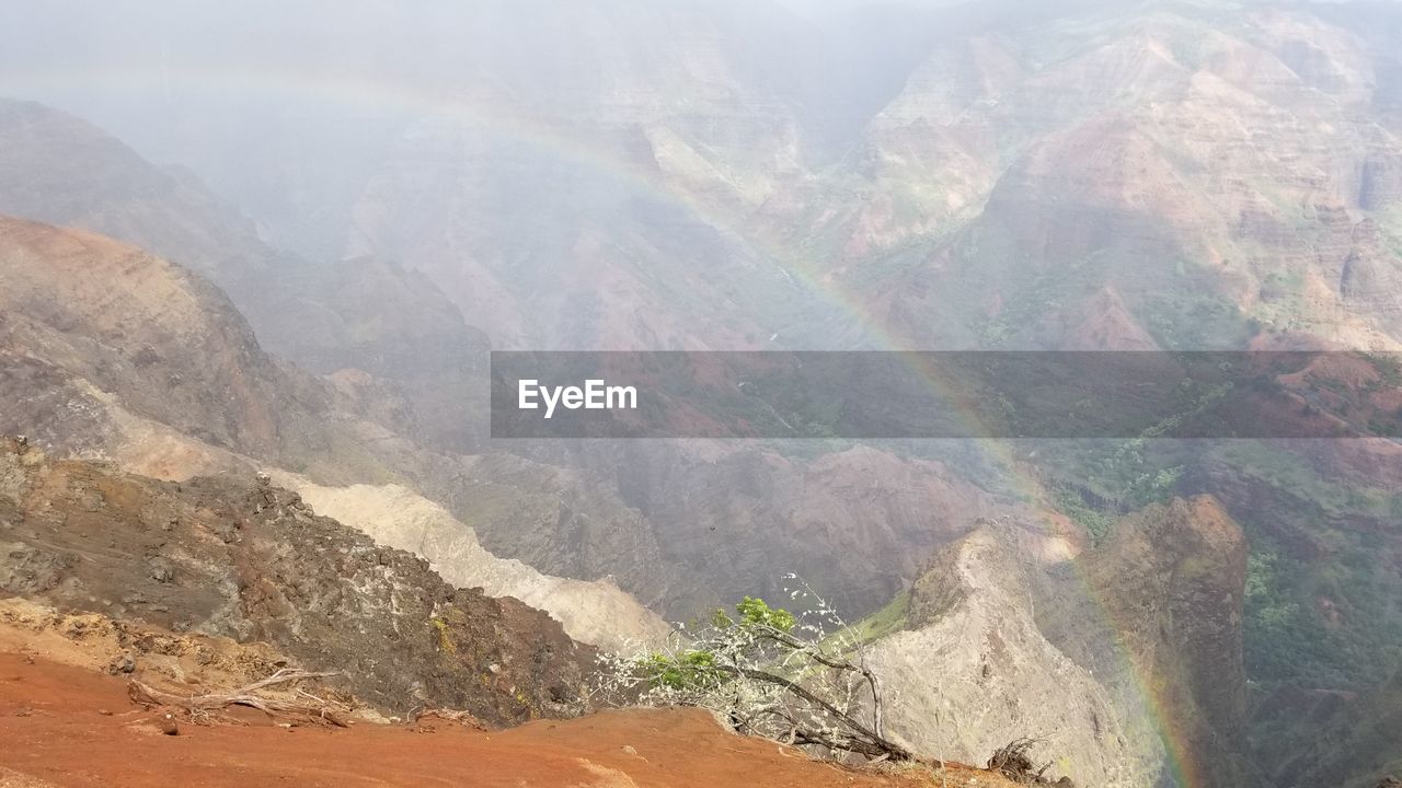 AERIAL VIEW OF MOUNTAIN RANGE