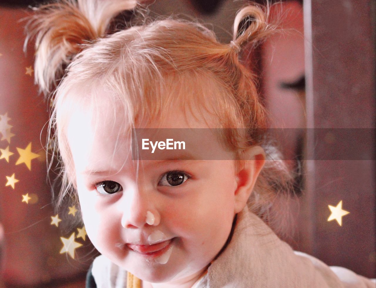 CLOSE-UP PORTRAIT OF CUTE BABY GIRL WITH EYES