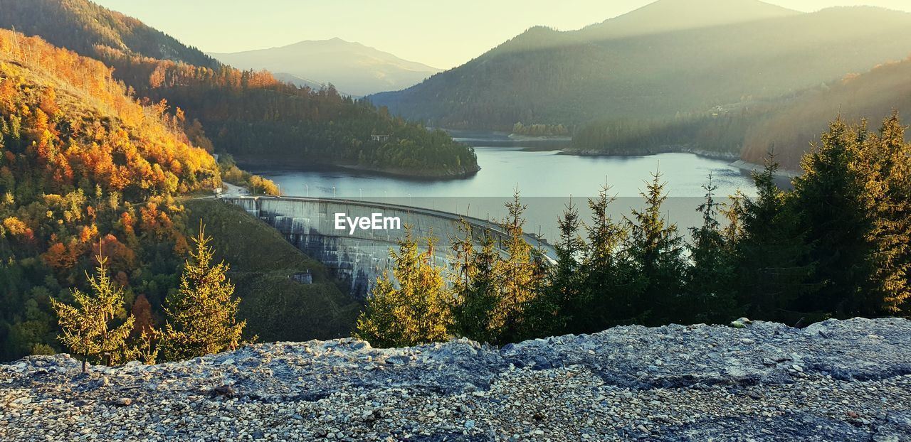 SCENIC VIEW OF LAKE DURING AUTUMN