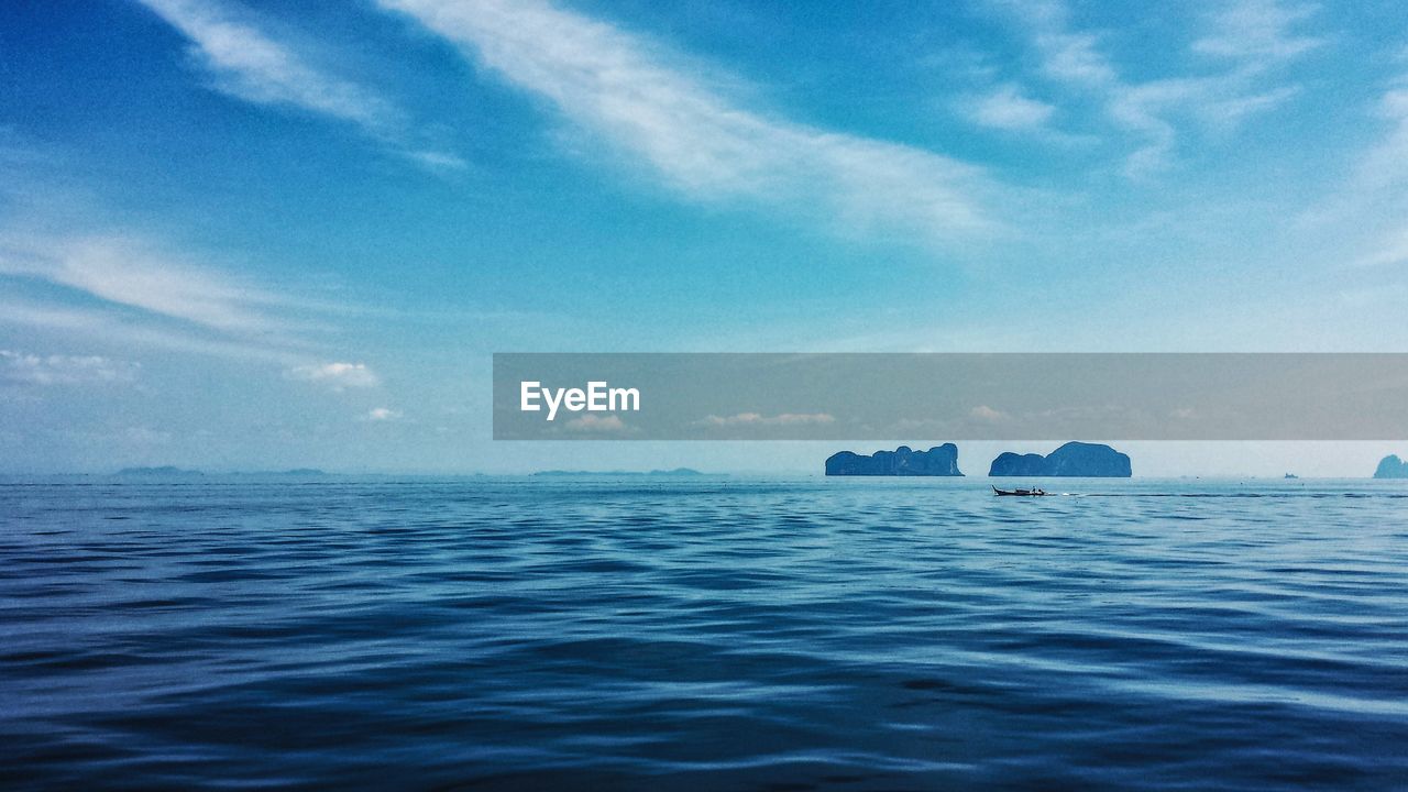 Scenic view of andaman sea against sky