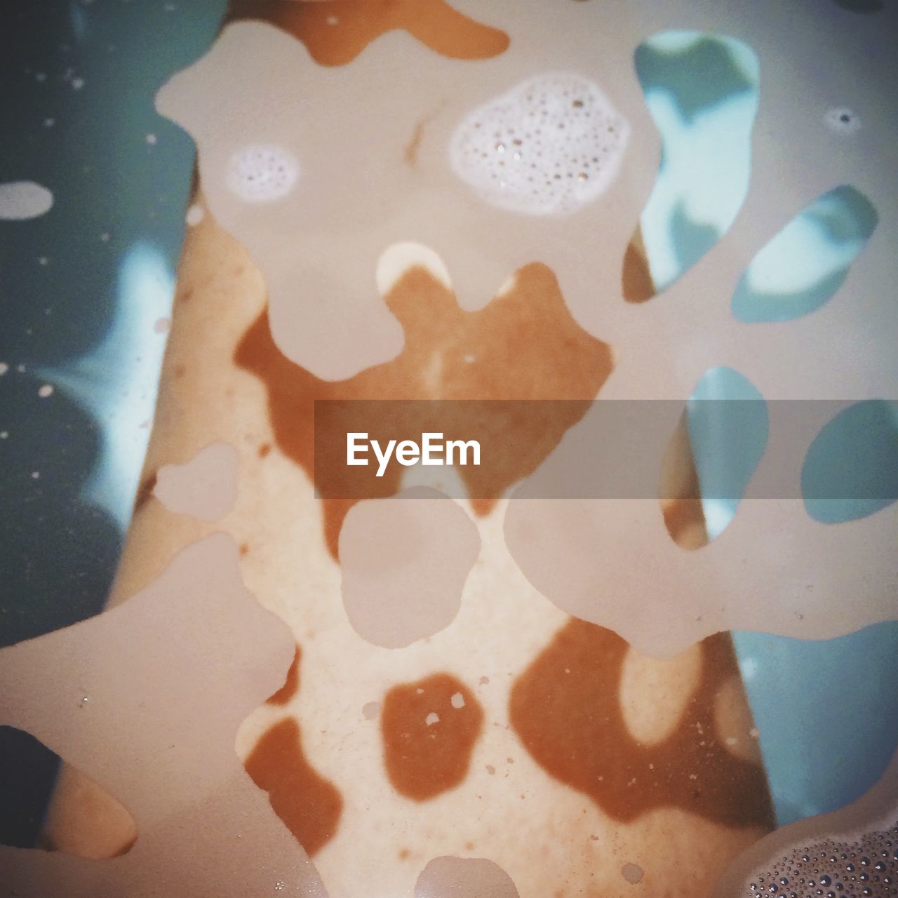 Detail shot of bubbles in drink