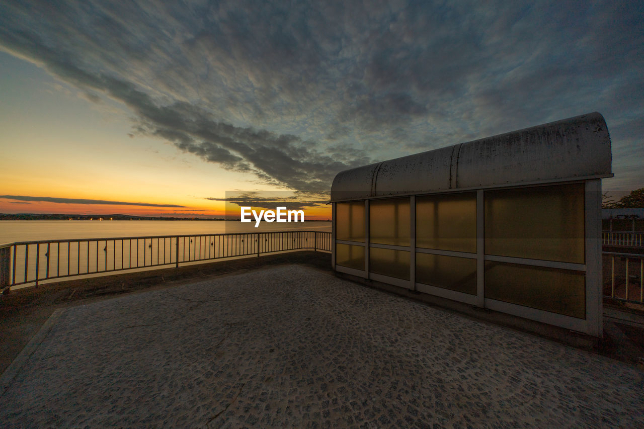 SCENIC VIEW OF SEA DURING SUNSET