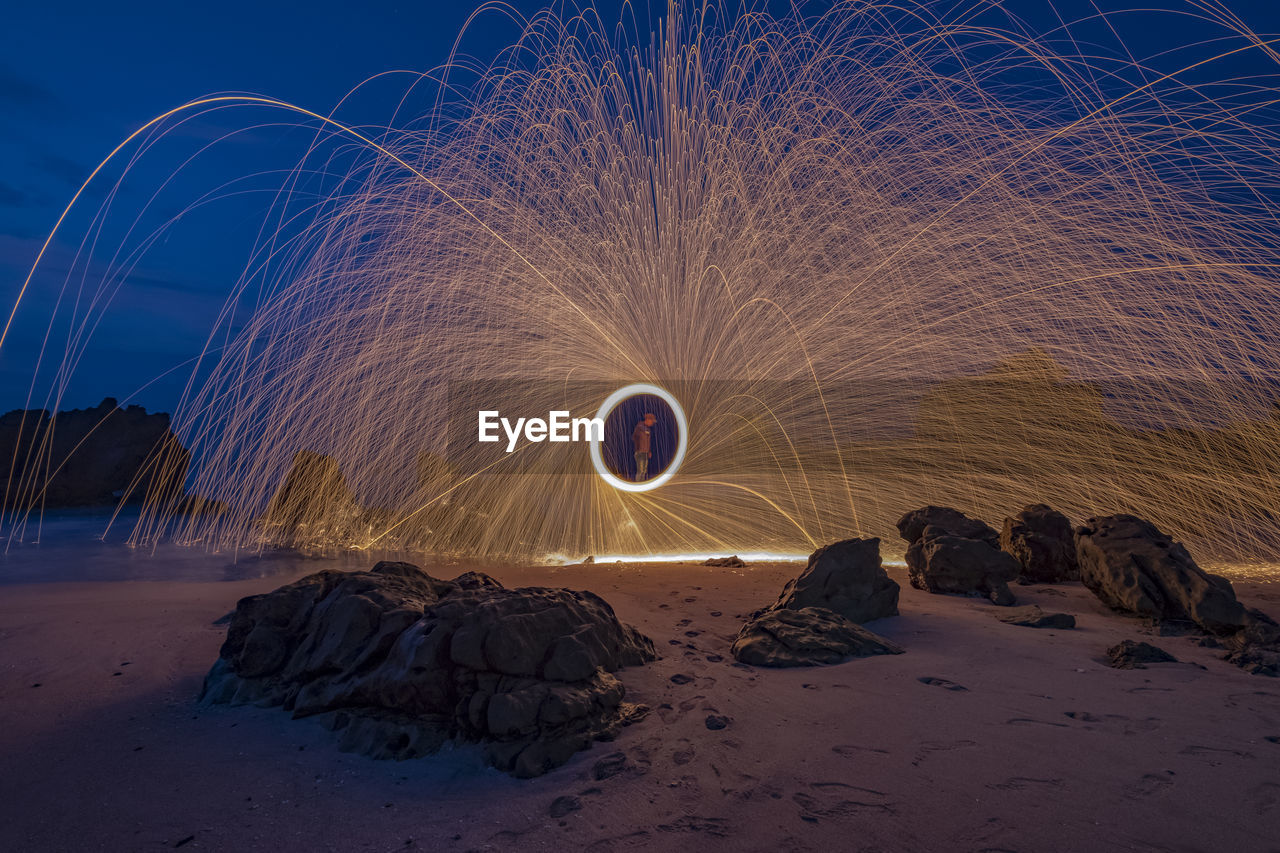 Wire wool at beach