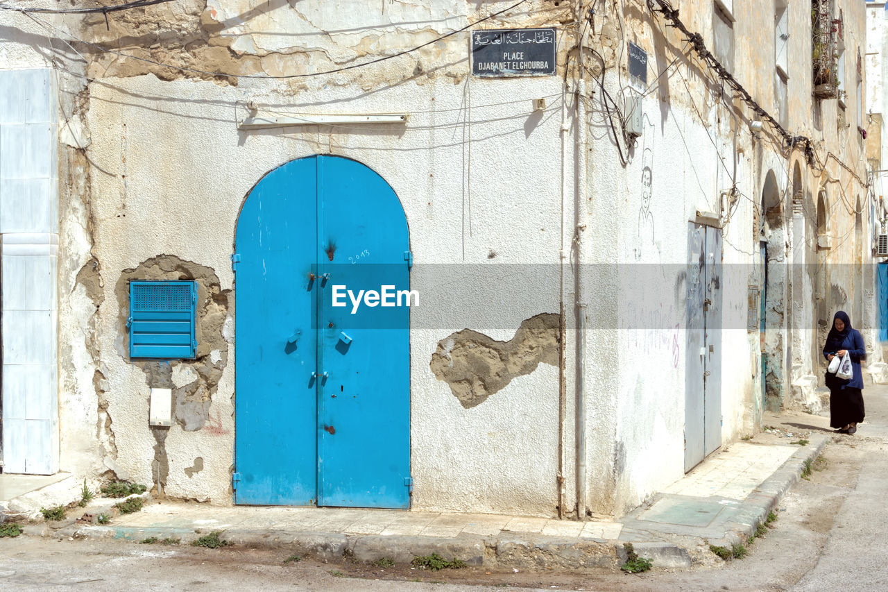 CLOSED DOOR OF BUILDING