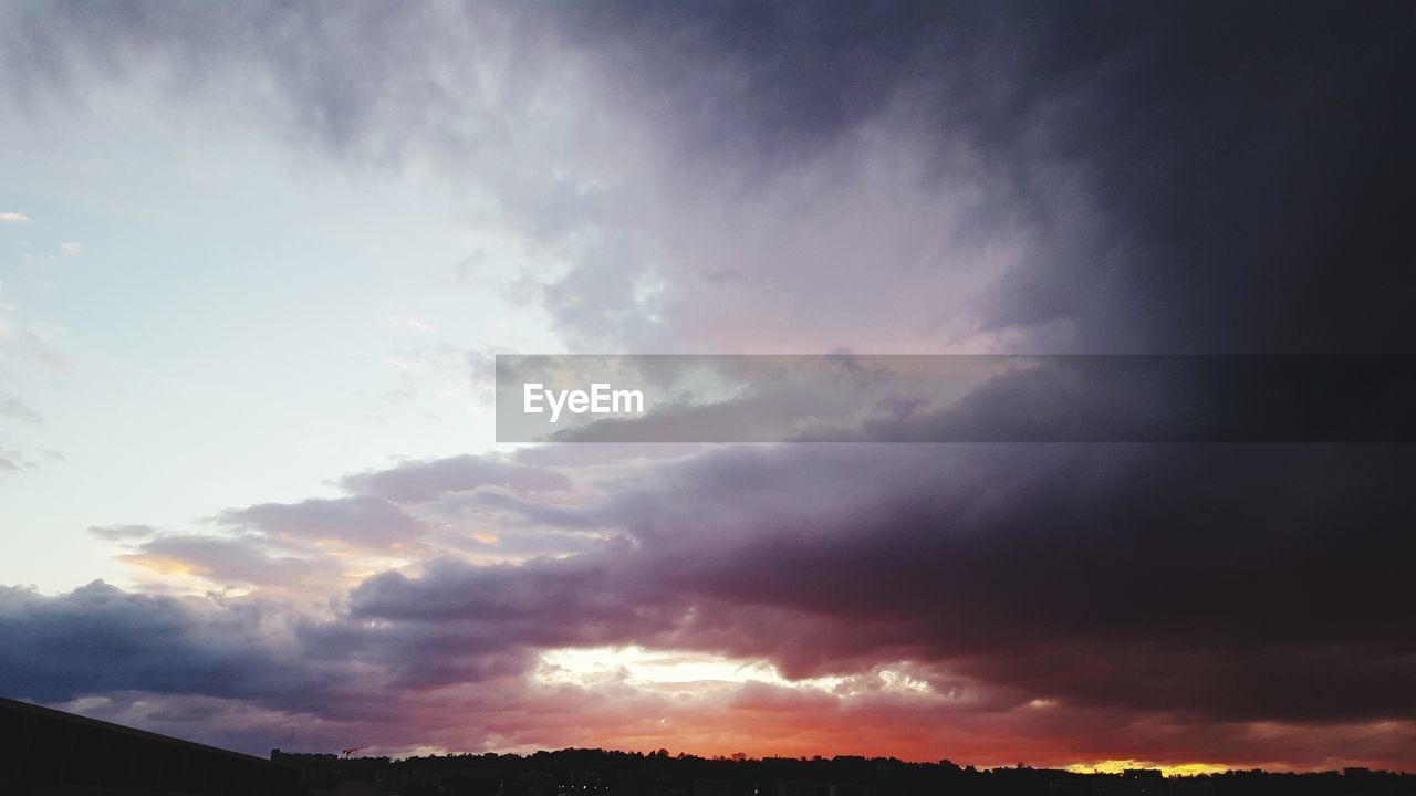 Low angle view of cloudy sky