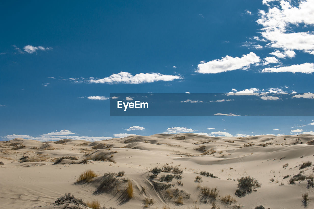 Scenic view of desert against sky