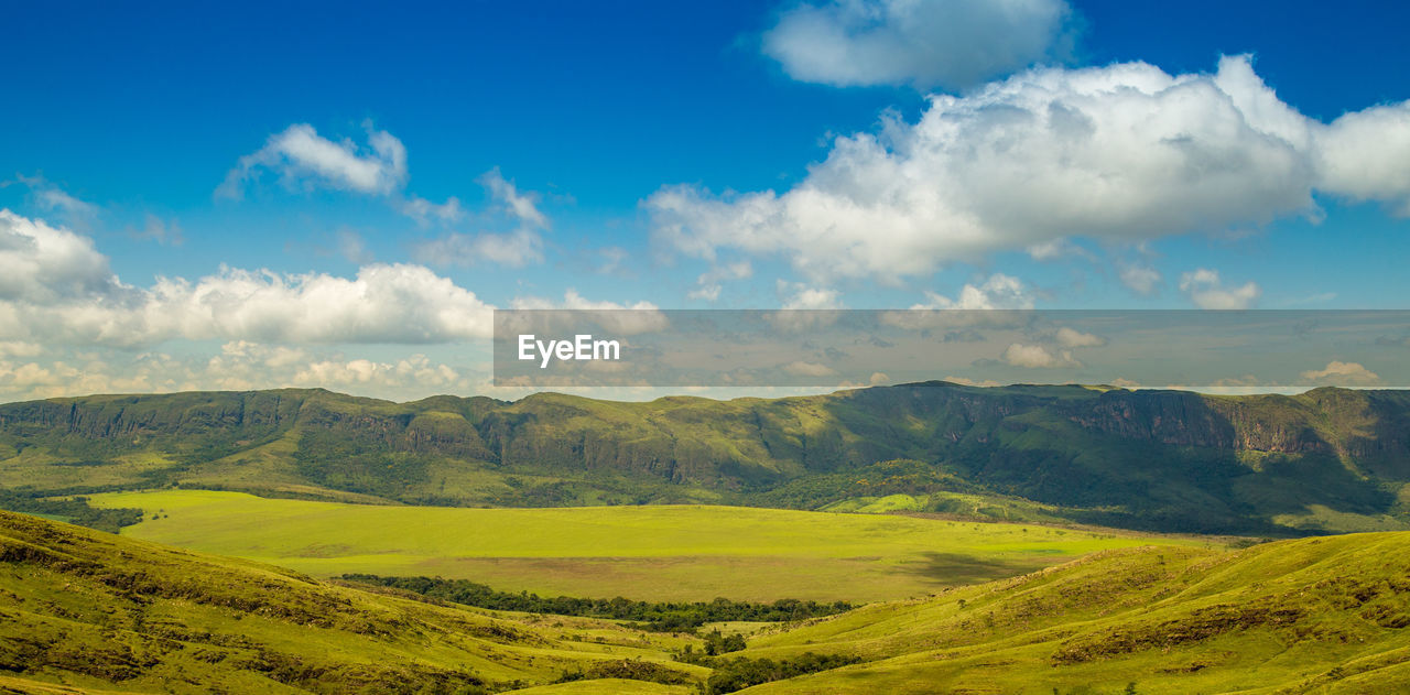 Panoramic view of landscape against sky