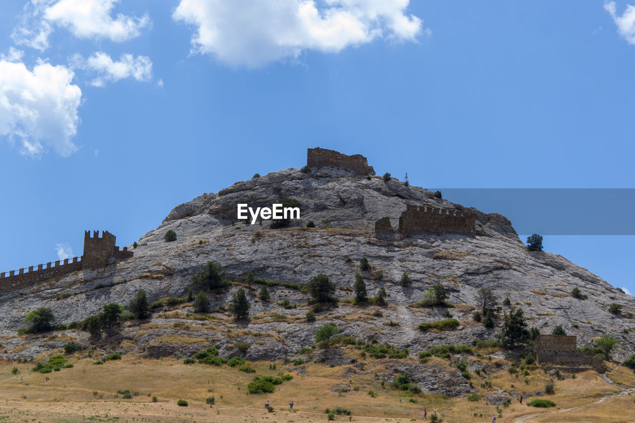 Low angle view of historical building against sky