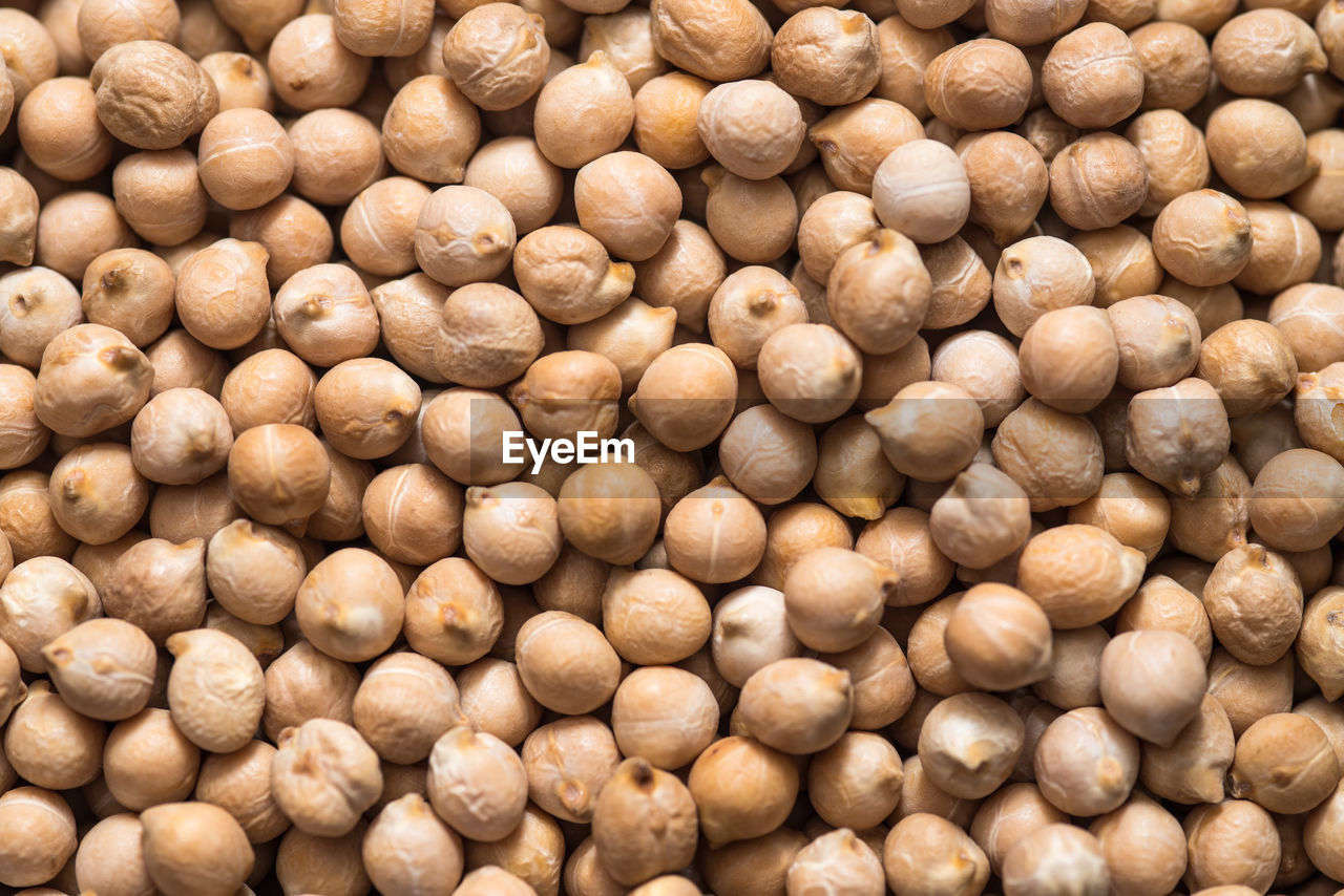 Full frame shot ofchickpeas for sale in market