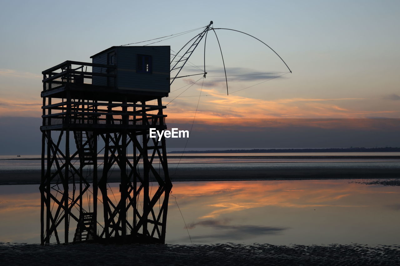 Un soir sur la plage de saint brevin les pins, 