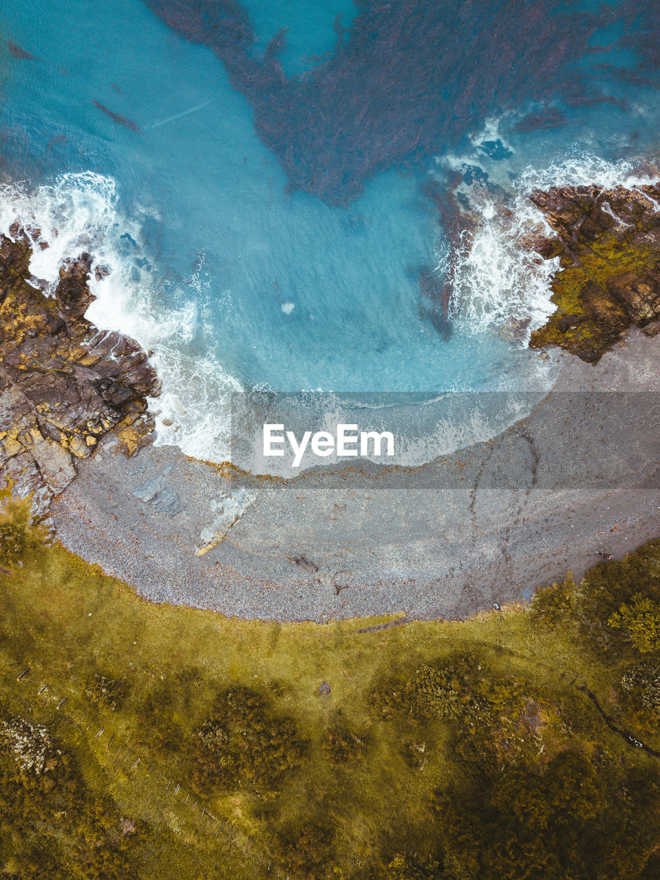 Aerial view of beach