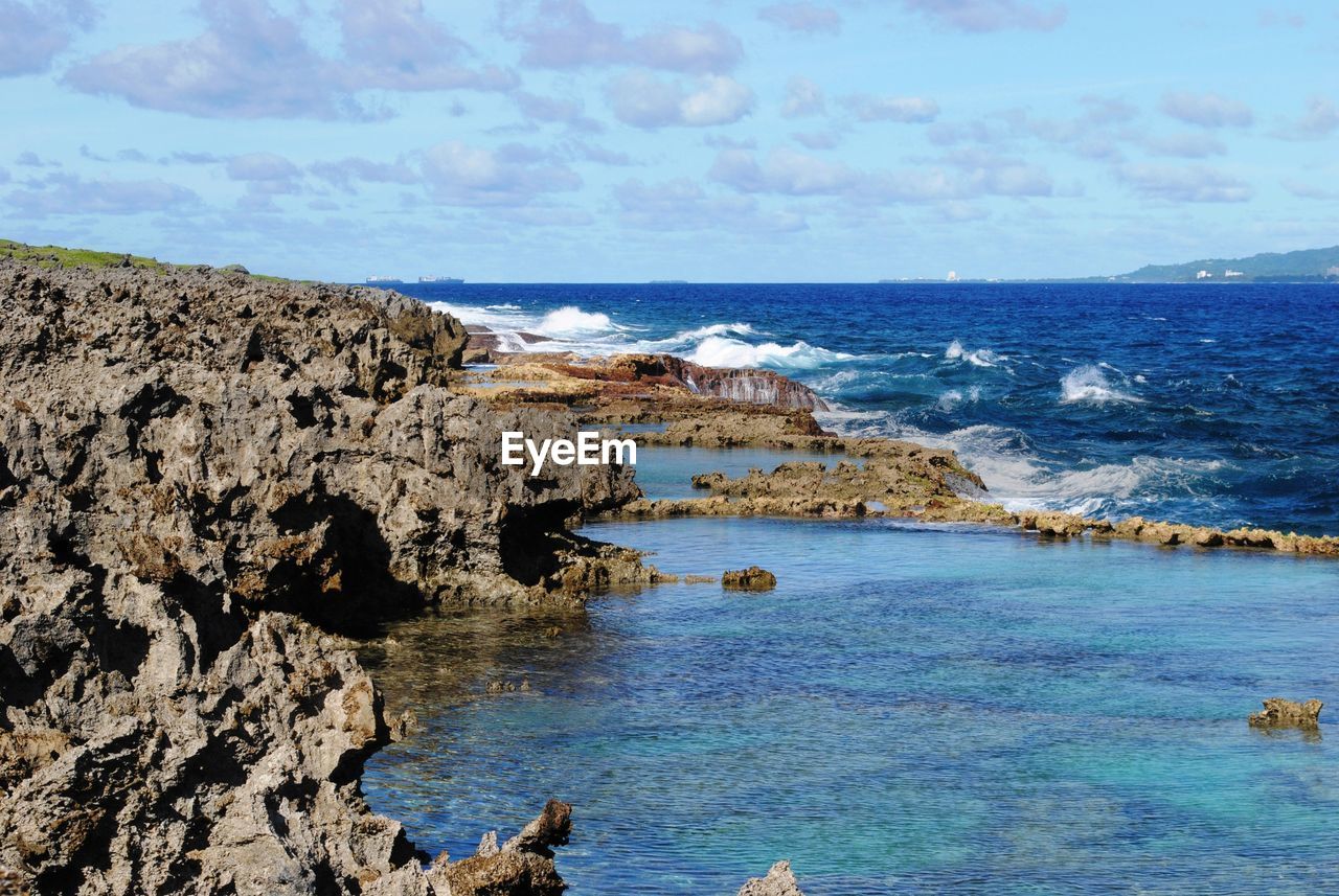 Scenic view of sea against sky