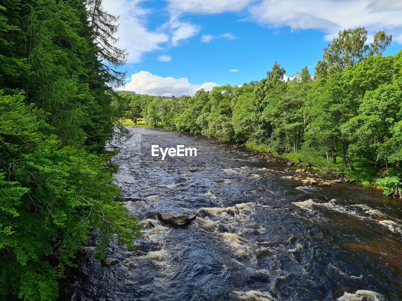 River on a sunny day in banchory
