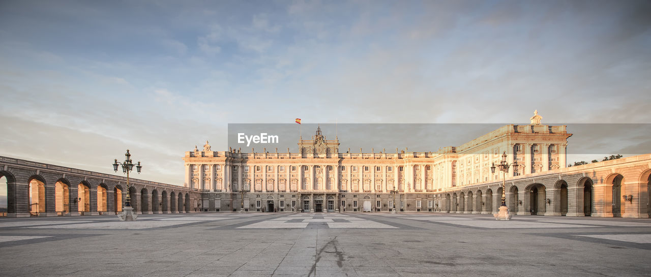 Madrid royal palace against sky