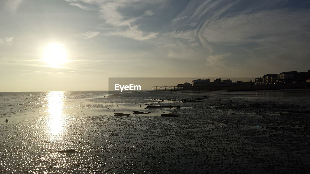 VIEW OF SEA AGAINST SKY DURING SUNSET