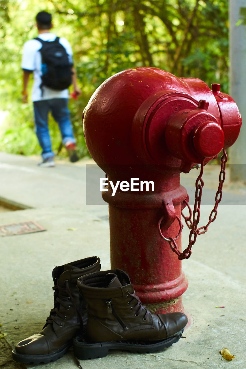 RED FIRE HYDRANT