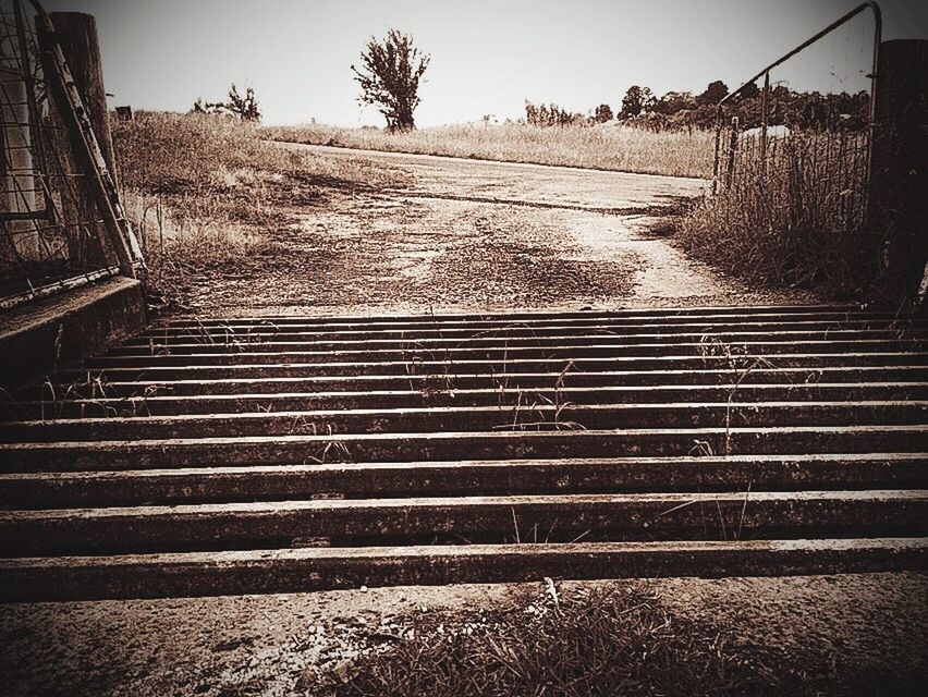 RAILROAD TRACKS IN WINTER