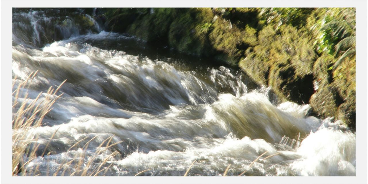 River flowing through rocks