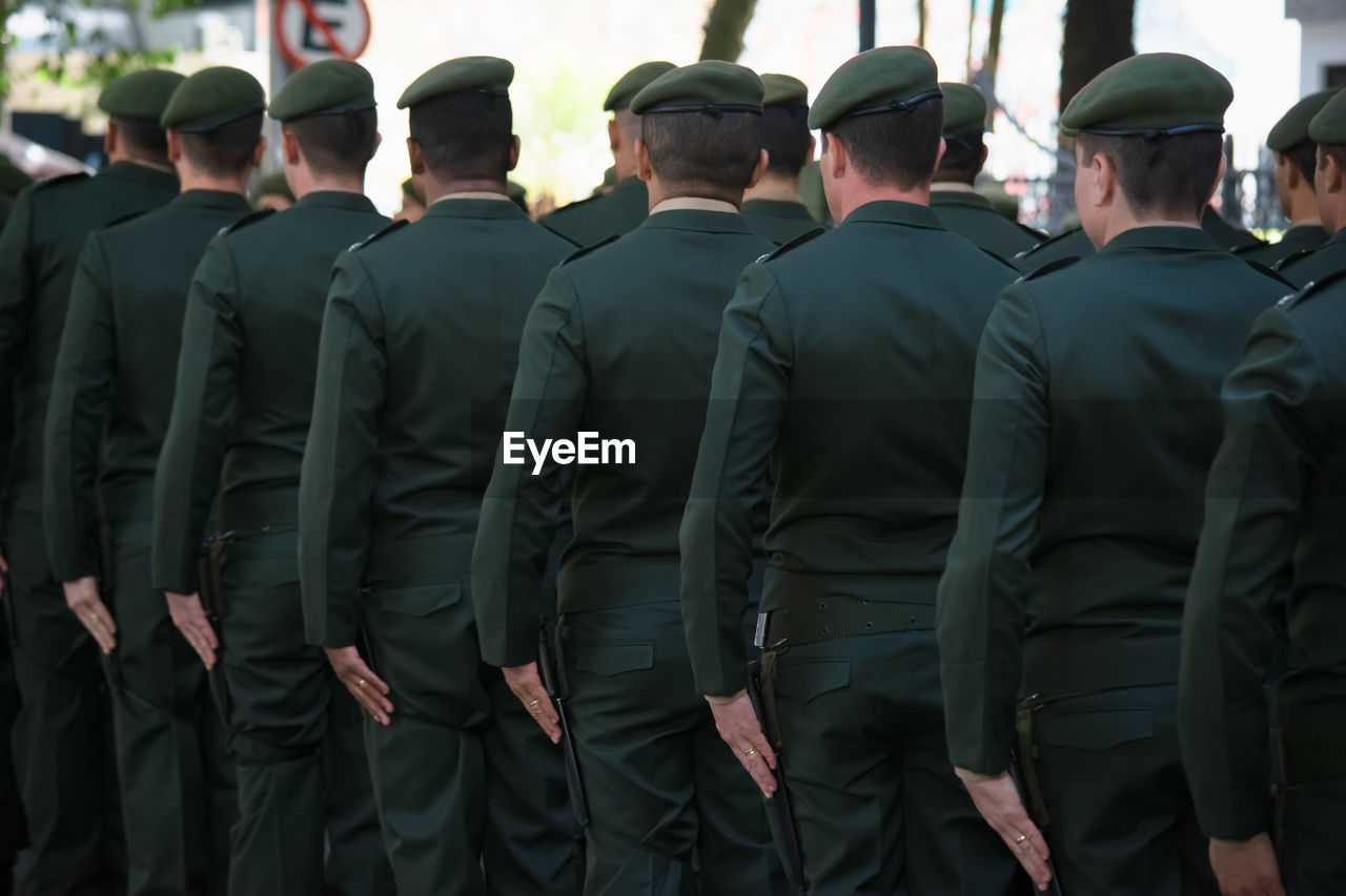 Brazilian army soldiers during military parade in celebration of brazil independence