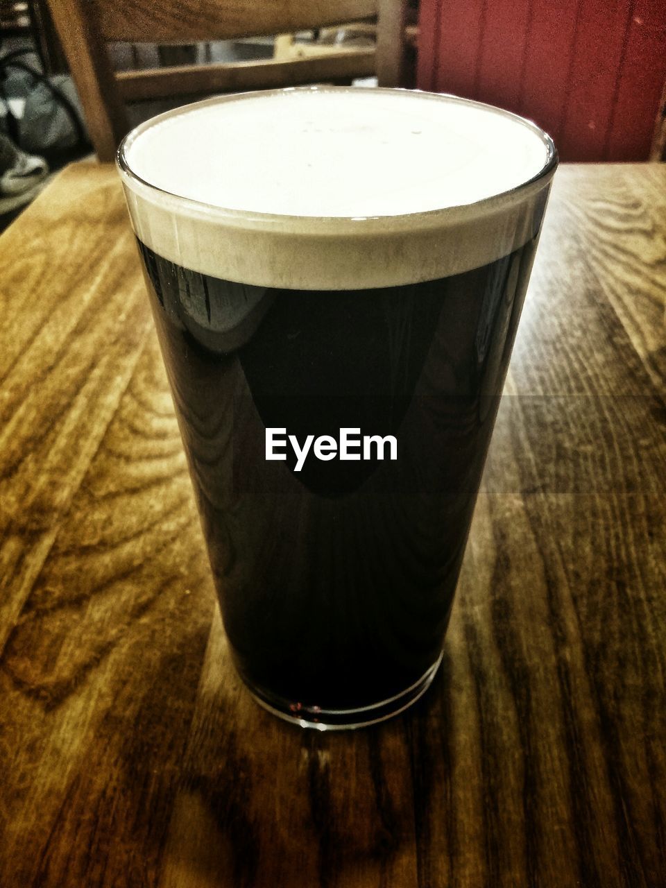 Close-up of glass of coffee