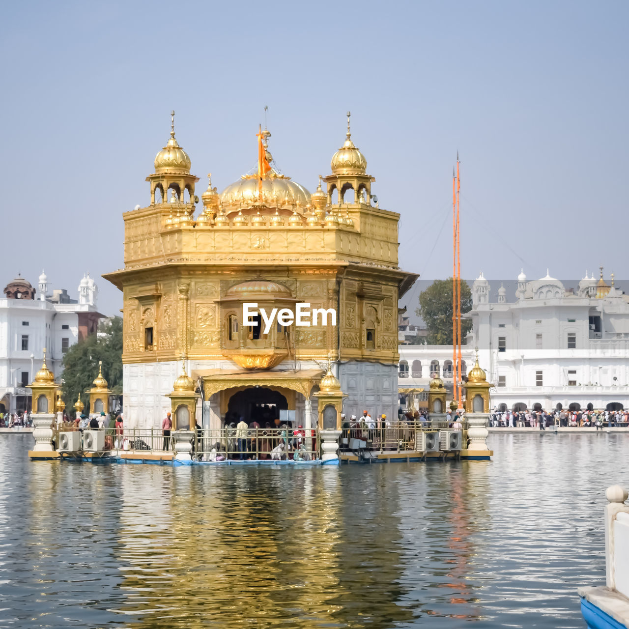 Beautiful view of golden temple 
 - harmandir sahib in amritsar, punjab, india, famous indian sikh