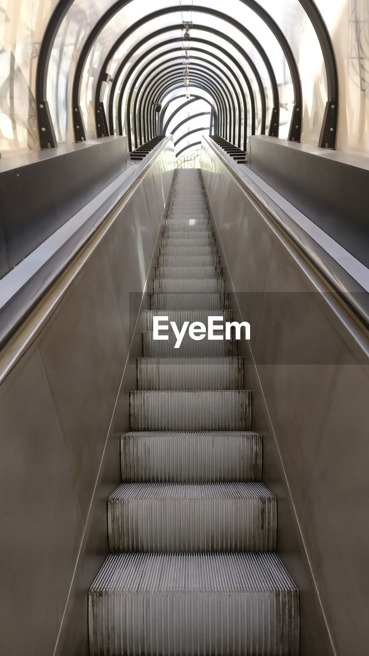 STEPS IN ILLUMINATED UNDERGROUND