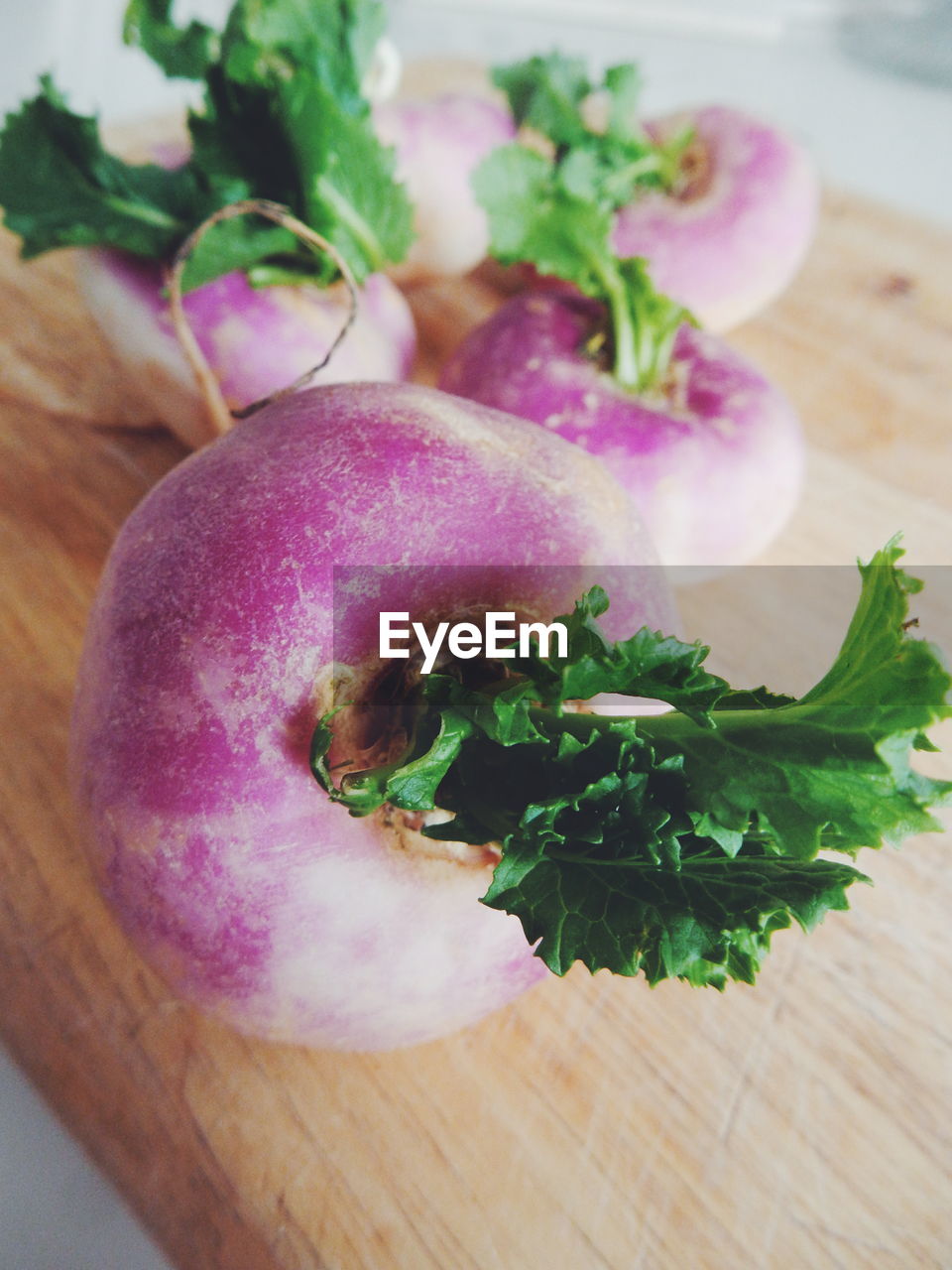 Close-up of turnips