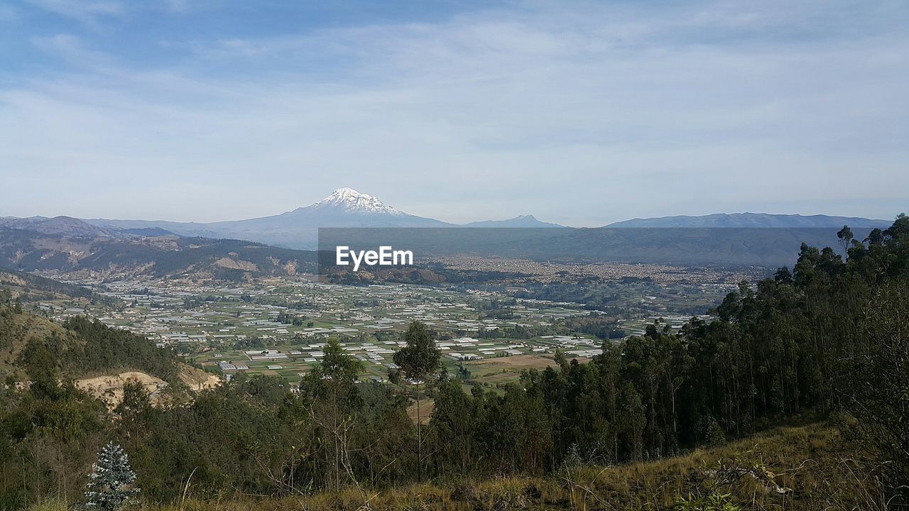 AERIAL VIEW OF LANDSCAPE AGAINST SKY