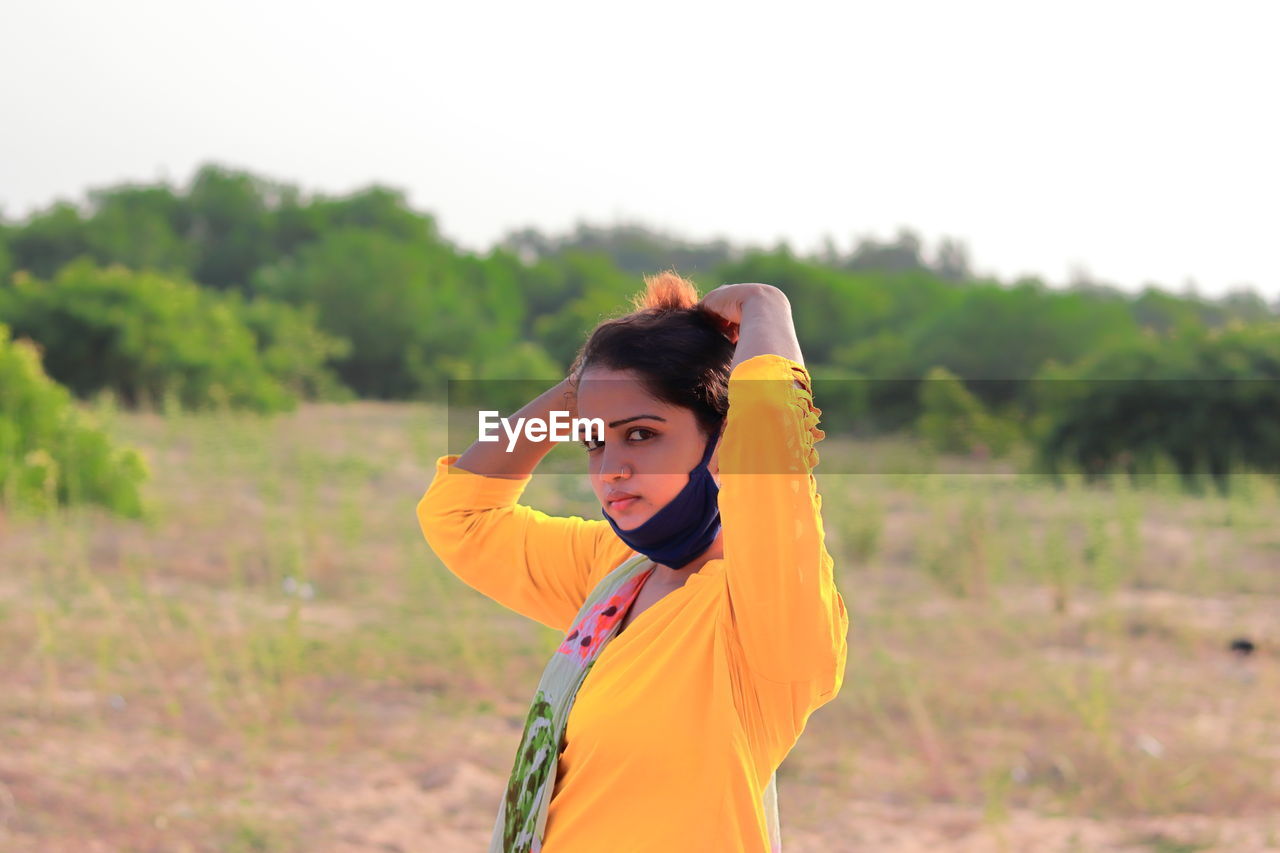 Woman young professional standing outdoors