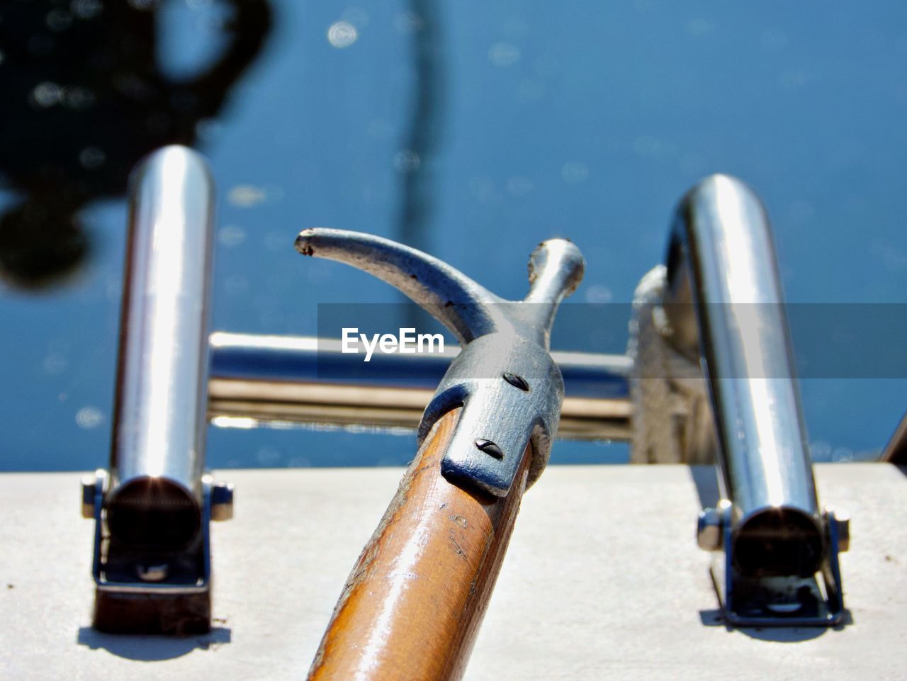 Close up on boating equipment