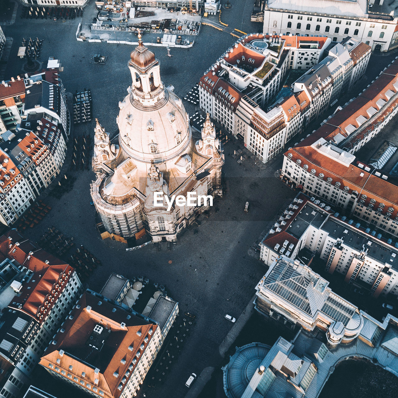 High angle view of cityscape