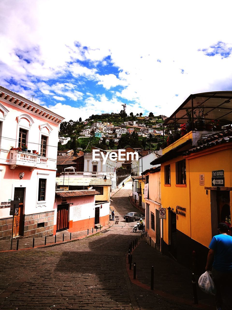 TOWN AMIDST BUILDINGS IN CITY