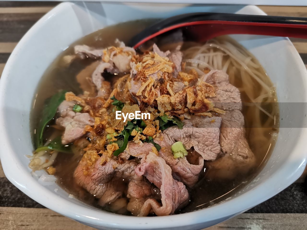 Close-up of soup in bowl