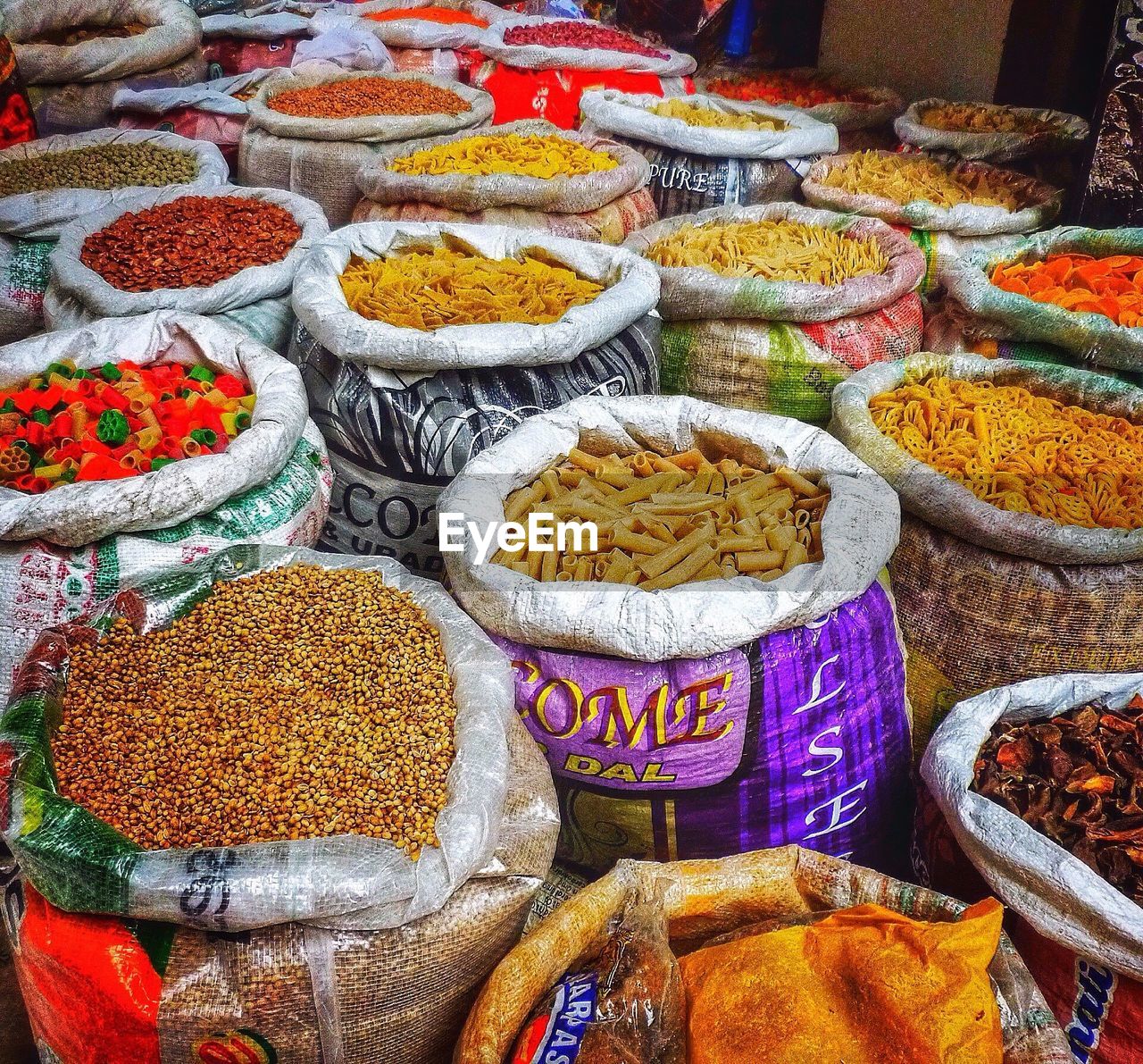 VARIETY OF FOOD FOR SALE IN MARKET