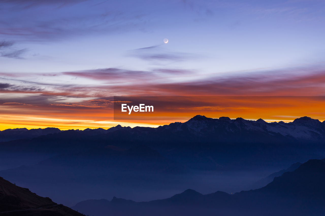 Rocky landscape against scenic sky