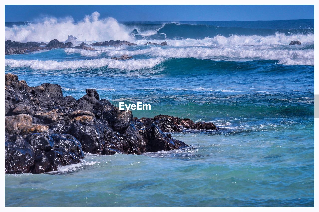 Scenic view of sea against sky