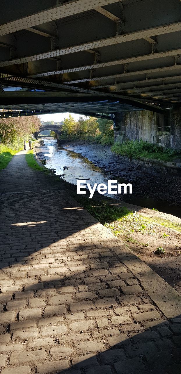 BRIDGE OVER RIVER AGAINST ROAD