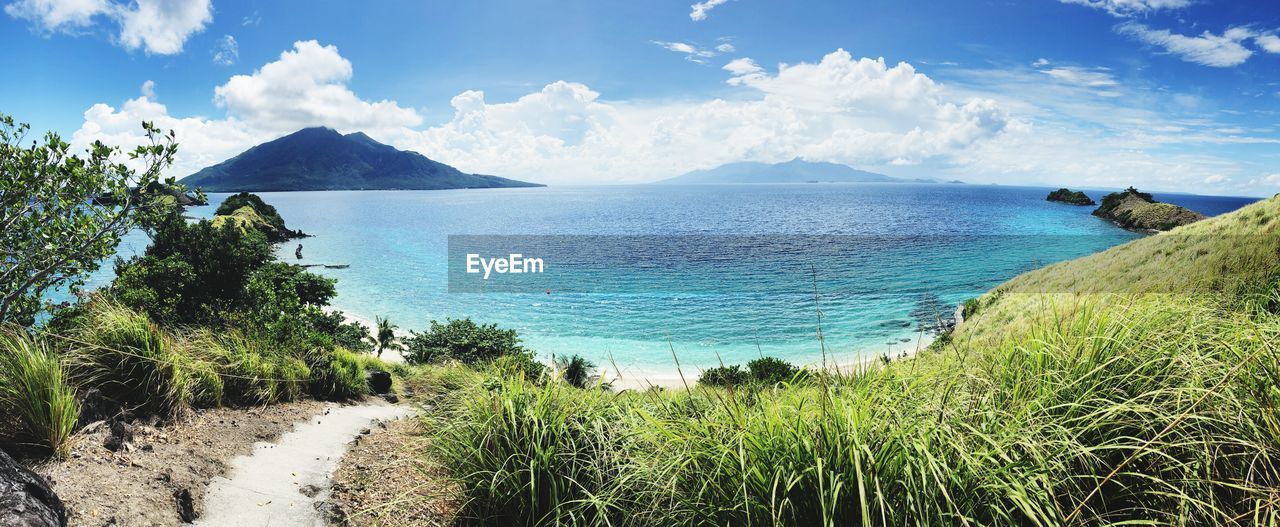Panoramic shot of sea against sky