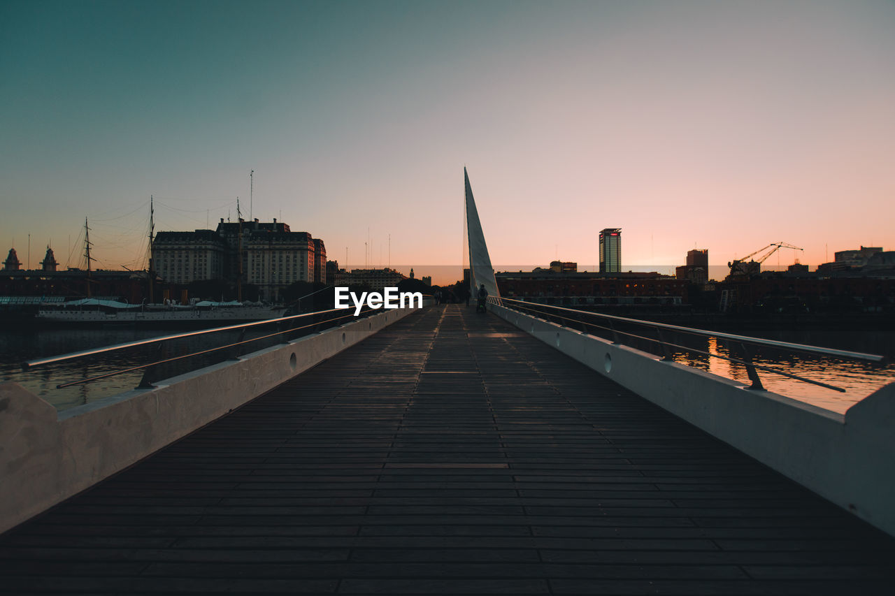 VIEW OF BRIDGE LEADING TOWARDS CITY