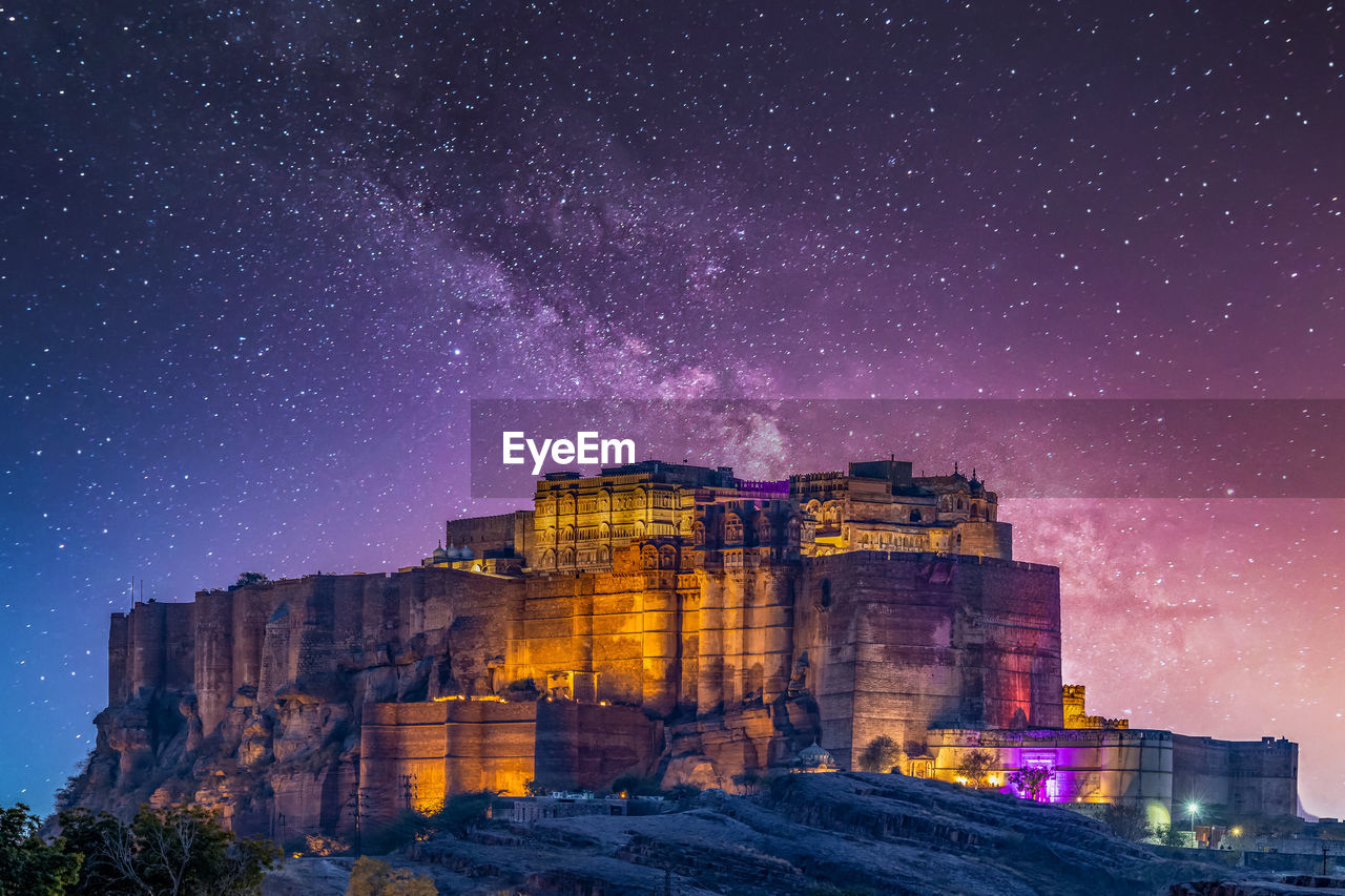 Mehrangarh fort ancient architecture, located in jodhpur, rajasthan is one the largest forts india,