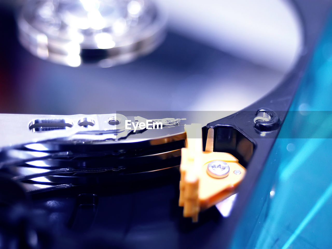 Close-up of computer equipment