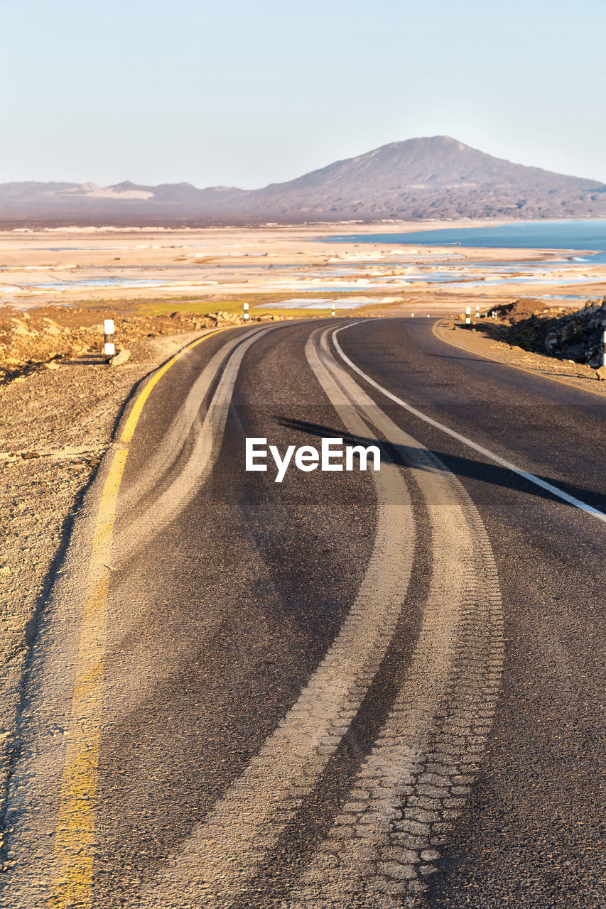 ROAD PASSING THROUGH DESERT