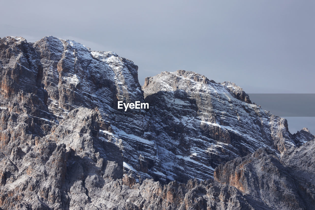 Rock formations against sky