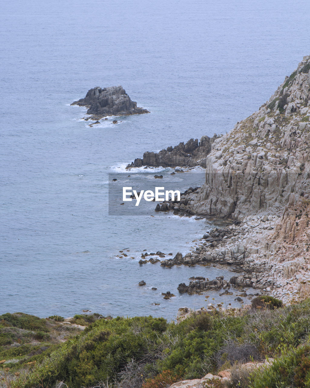 SCENIC VIEW OF SEA AND ROCK FORMATION