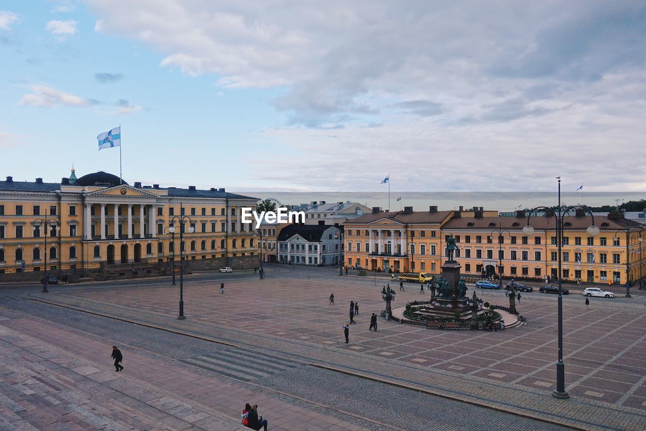 View of senaatintori senate square in helsinki, finland
