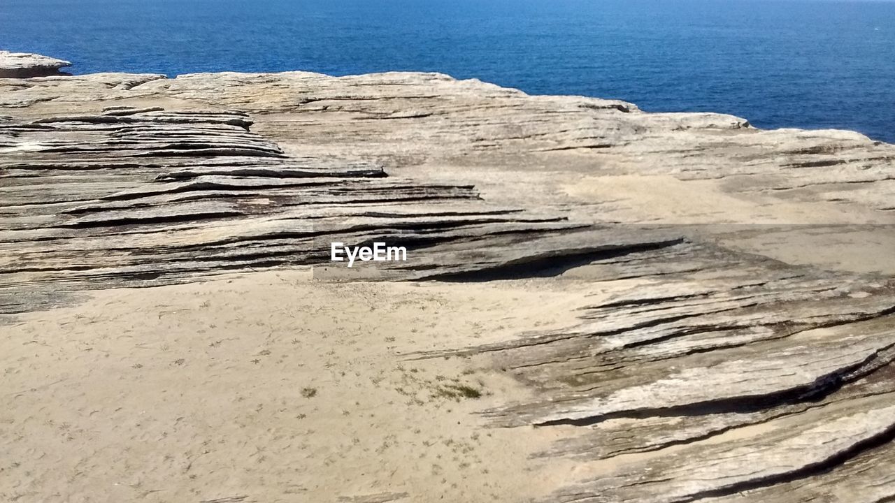 SURFACE LEVEL OF ROCKY BEACH