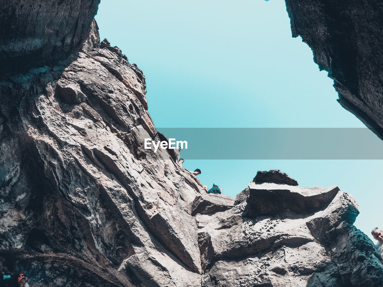 LOW ANGLE VIEW OF ROCKS AGAINST SKY