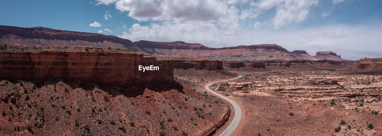 Scenic route 95, utah. aerial panorama photo