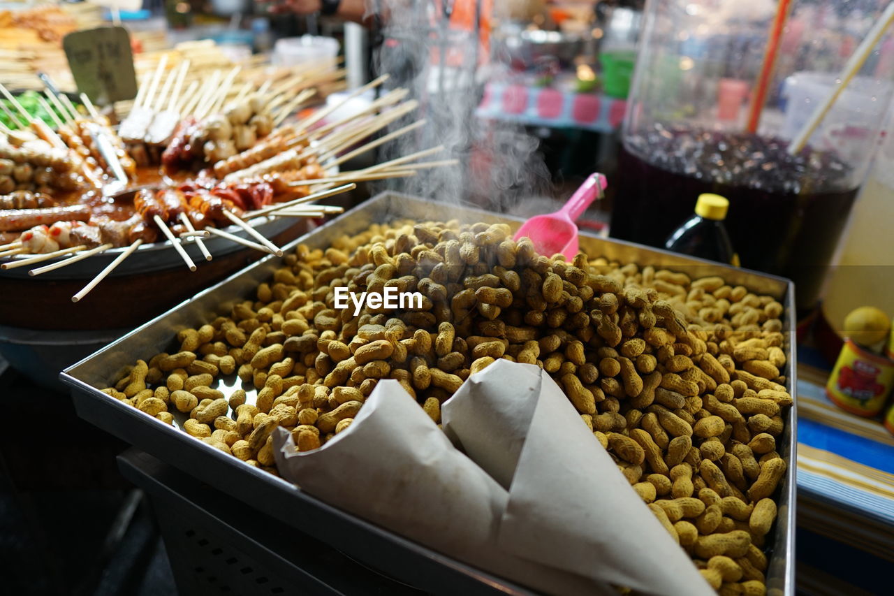 CLOSE-UP OF ICE CREAM FOR SALE IN MARKET