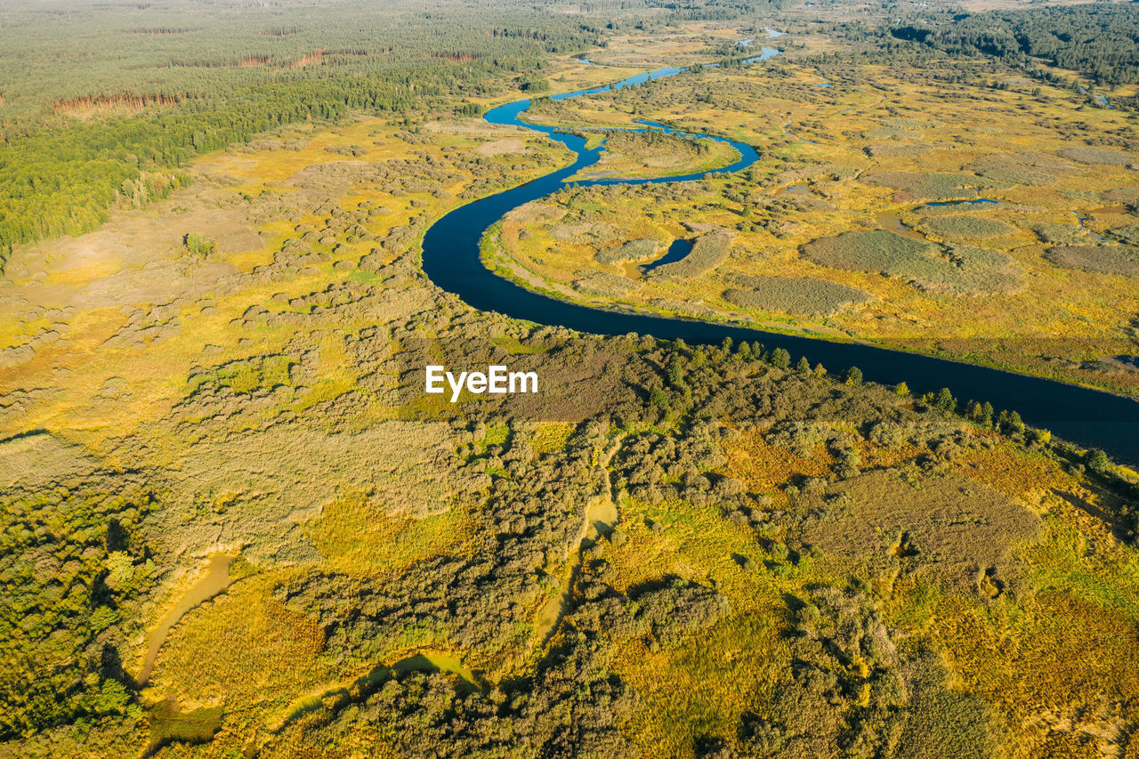 aerial view of road